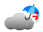 曇り一時雨か雪